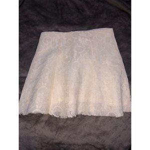 Forever 21 cream lace skirt
